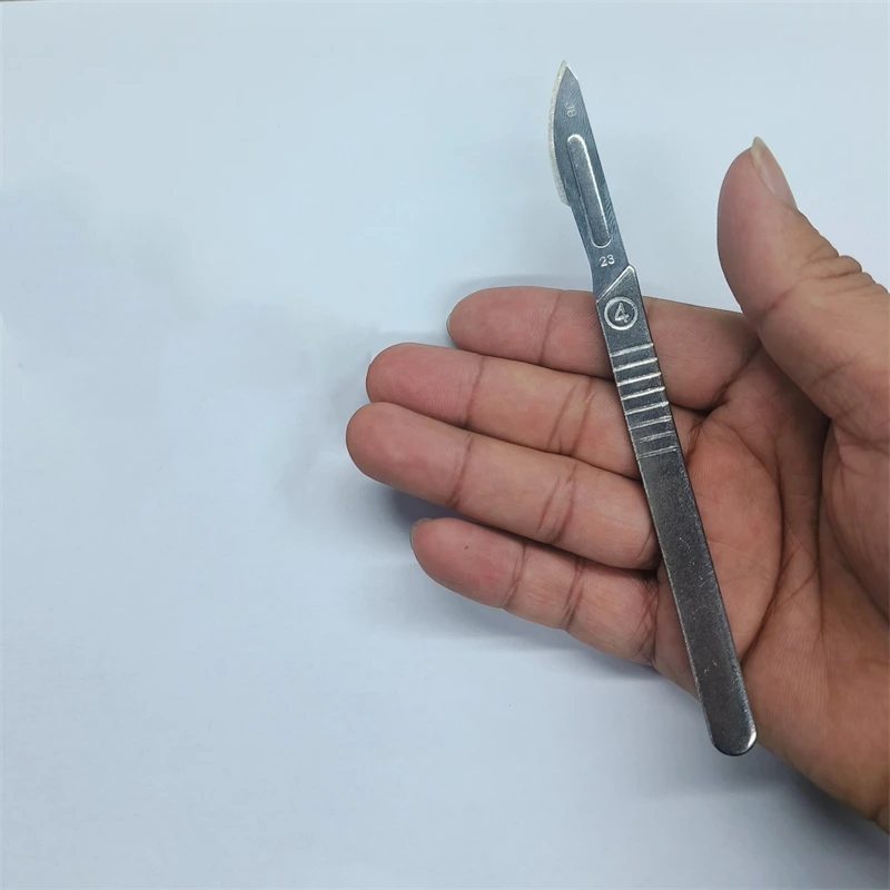 Malathorne-cuchillo de corte de goma para tenis de mesa profesional, 10 cuchillas afiladas de piezas, contenedor de Metal seguro para montar raquetas