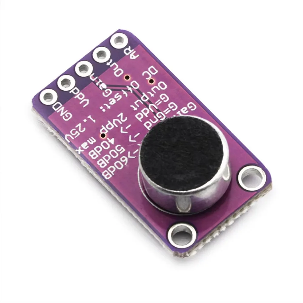 5 개/몫 MAX9814 마이크 AGC 증폭기 모듈 (CMA-4544PF-W) 자동 이득 제어 기능이 있는 고성능 오디오 프리 앰프