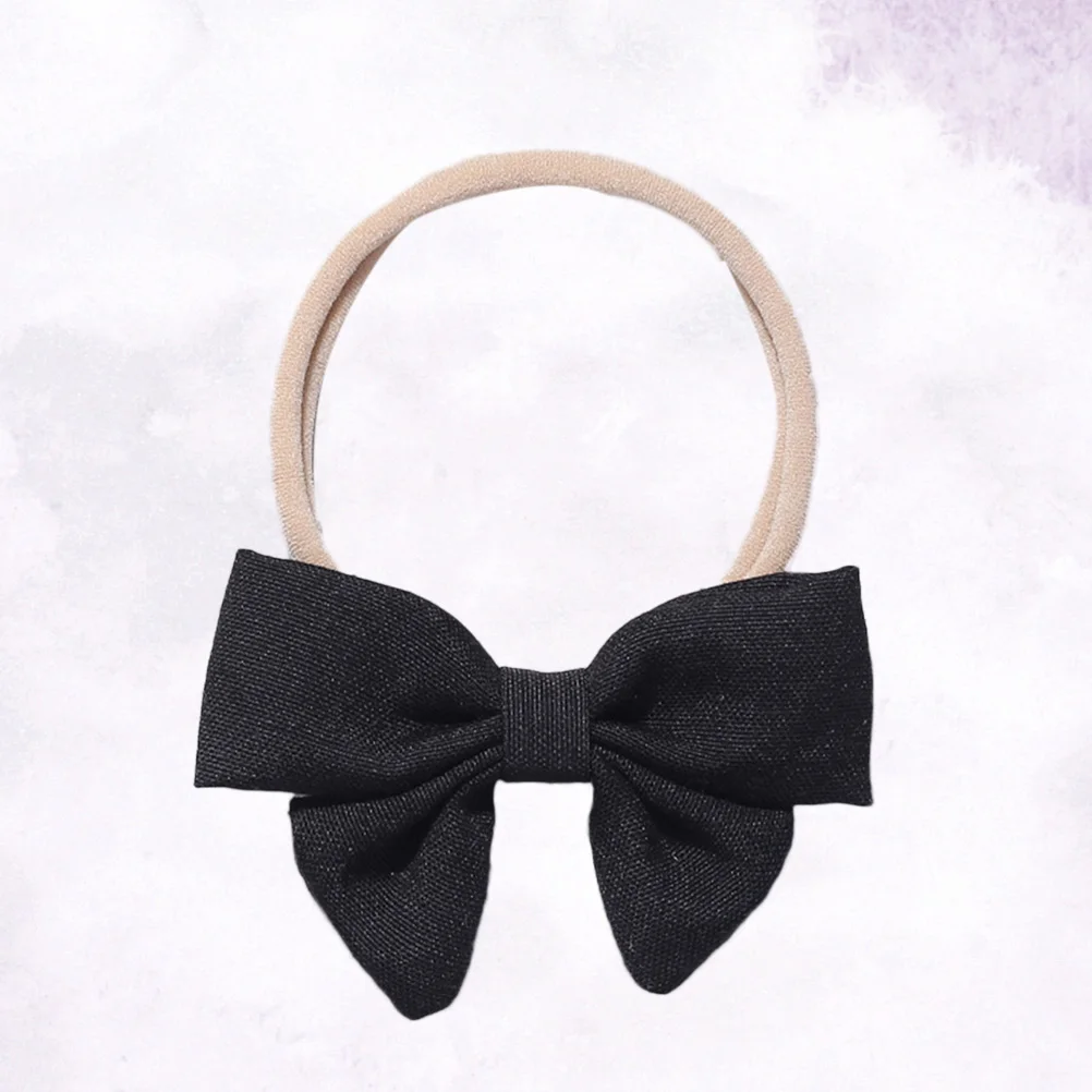 

Comfortable Baby Headband Soft Breathable Durable Adorable Hair Accessories For Newborns Infants Toddlers Black Headwrap