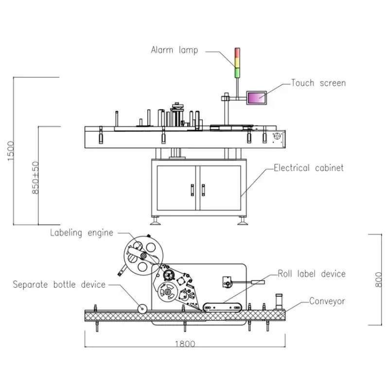 【2026】Factory Price Automatic Bottle Sticker Labeling Machine for Round Jar Labeling Machine Bottle Flat Labeling Machine