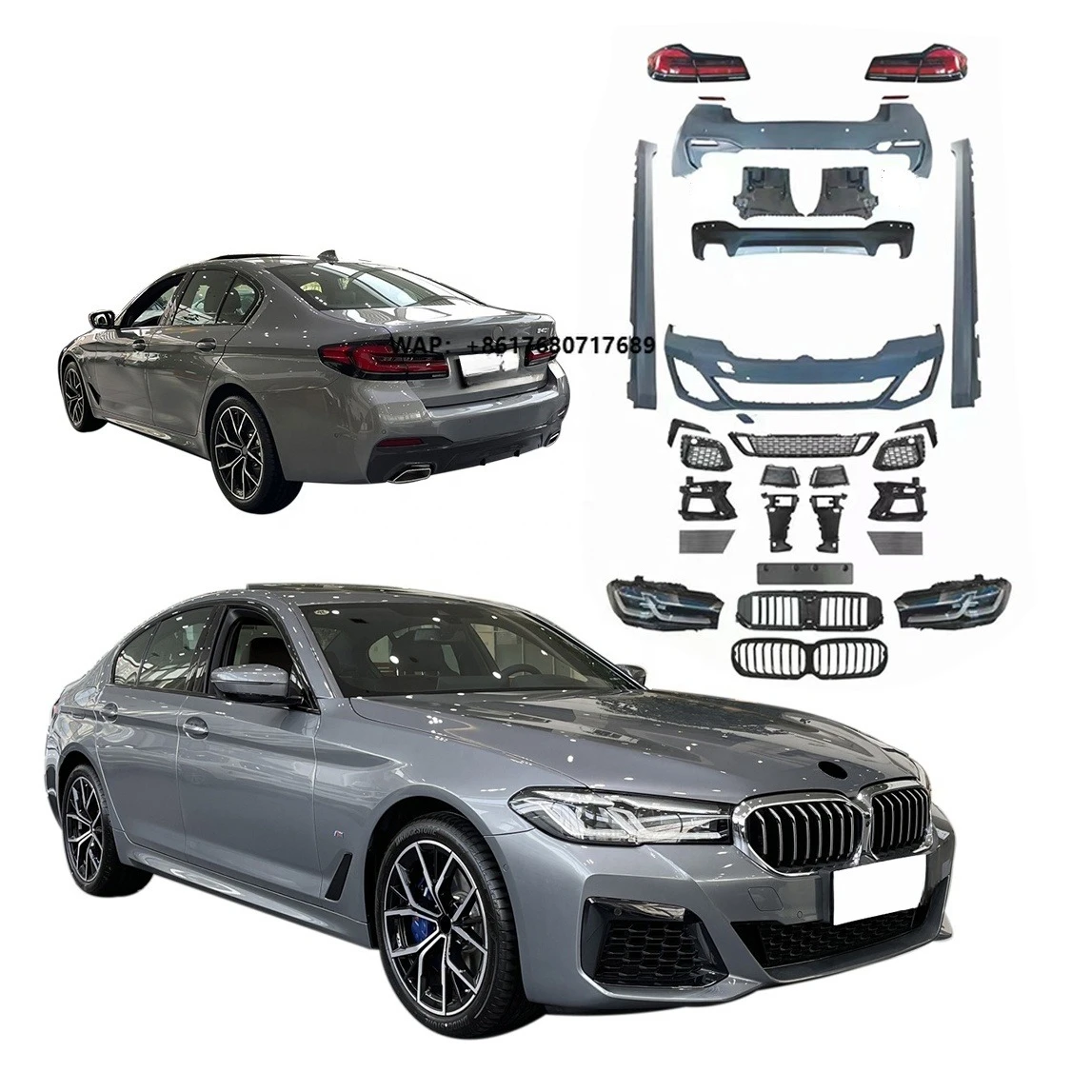 

Factory Hot Sale Body Kit for 5 Series 525i 528i 530i 535i 540i 550i G30 2018-2020 Update to 2021+ LCI M-Power MT Style