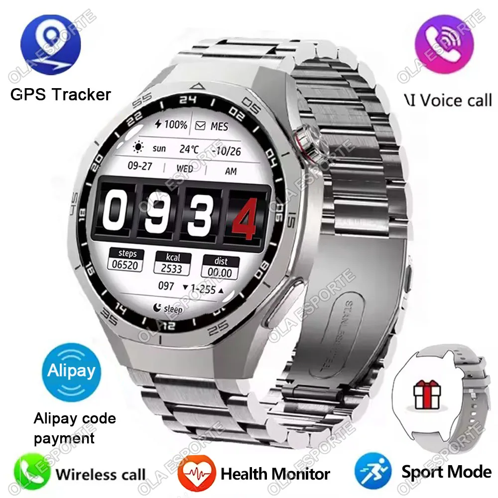 Smart Watch Men With Amoled Screen Gps Heart Rate Bluetooth Calls_voghion.com