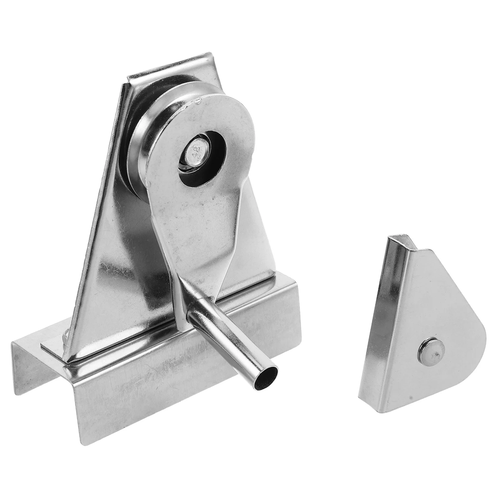 1Set Stainless Steel Flagpole Pulley Repair Kit Heavy Duty Crank Handle Bearing Pulley Wheel Replacement Flagpole Hardware Parts