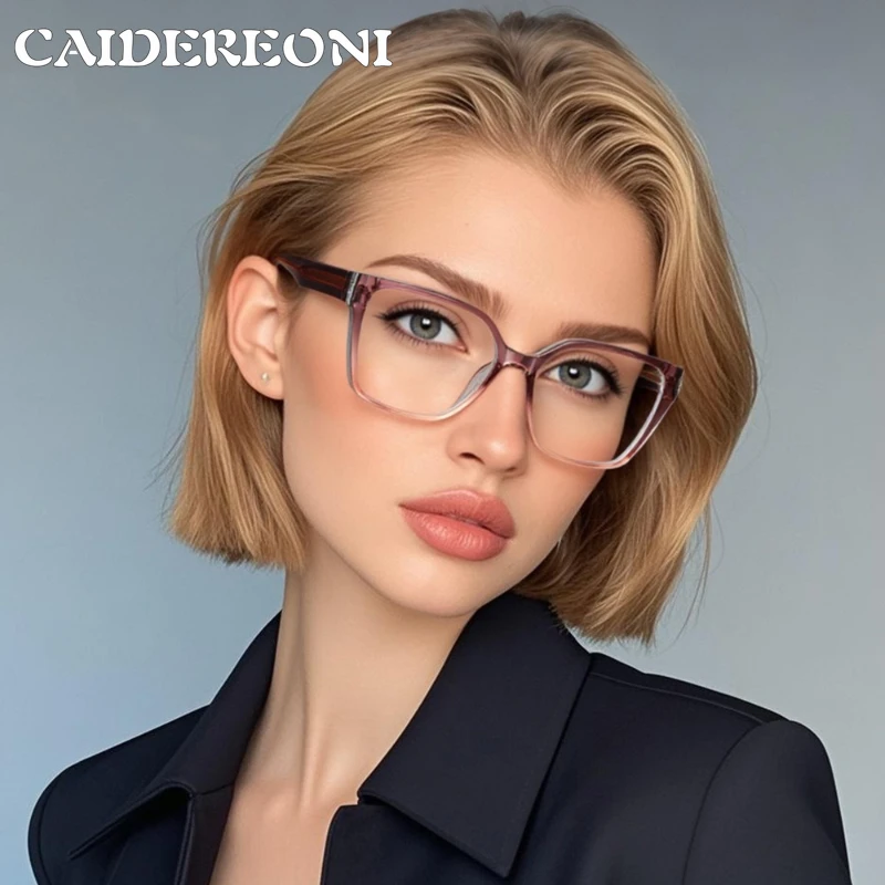 CAIDERONI The New Ultra-light TR90 Series Trend Anti-Blue Light Glasses Women Reading Glasses Customizable Prescription RS82003