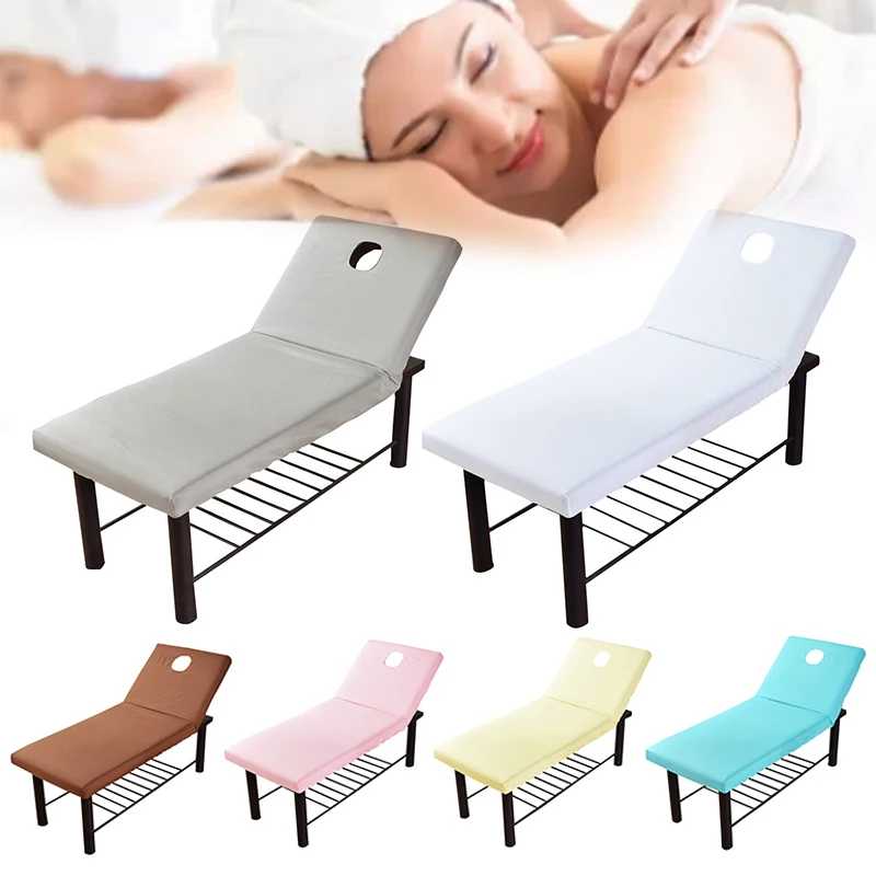

Soft Universal Elastic Massage Table Cover with Face Hole Breathable Rubber Band Massage for Beauty Salon Spa Treatment Bed