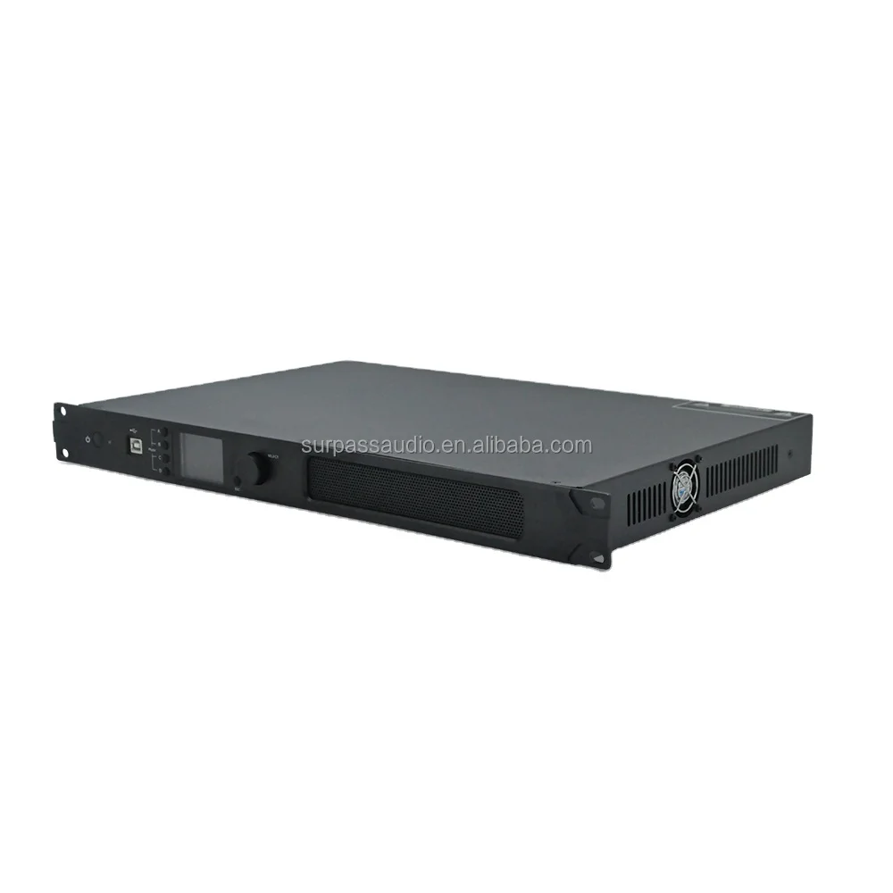 SURPASS 1U Digital DSP Amplifier 4CH 300W For Intelligent Public Address System