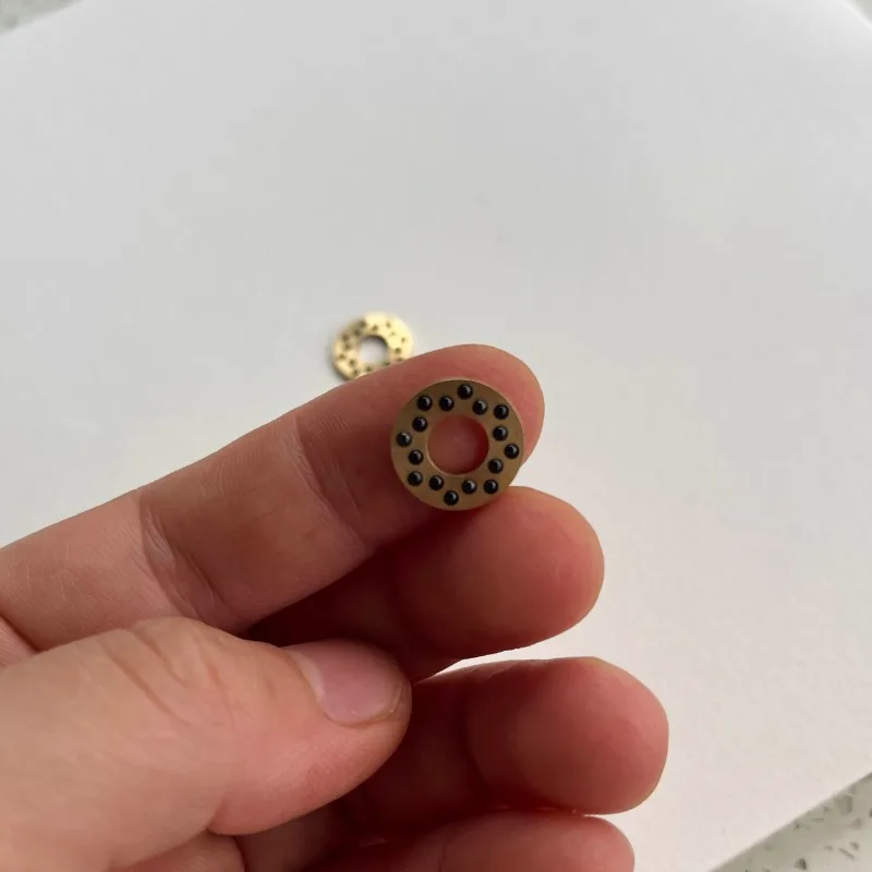 10 pçs/lote bronze cobre proteção bola cerâmica para facas diy flipper cerâmica rolamento de esferas ferramentas abertura rápida faca cz028