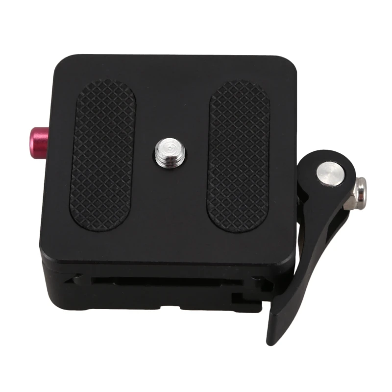 Quick Release Plate and Clamp Adapter, Mount com Lock, Dslr Camera Tripod, 2X Alumínio, 1/4 ", 3/8"