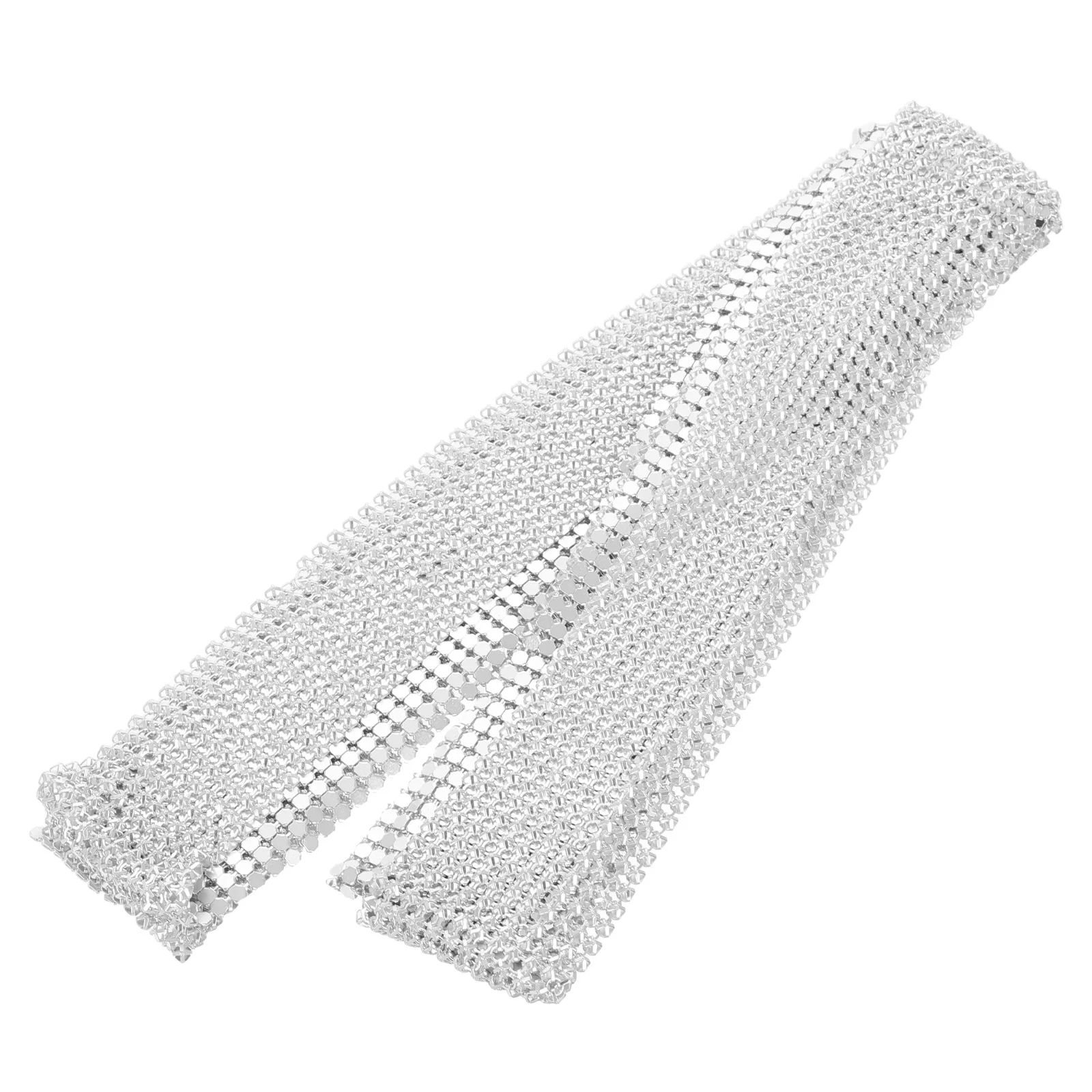 

Metal Sequin Necklace For Women Glitter Long Scarf Party Jewelry Evening Sparkle Accessory Thin Shiny Chain Nightclub Wear