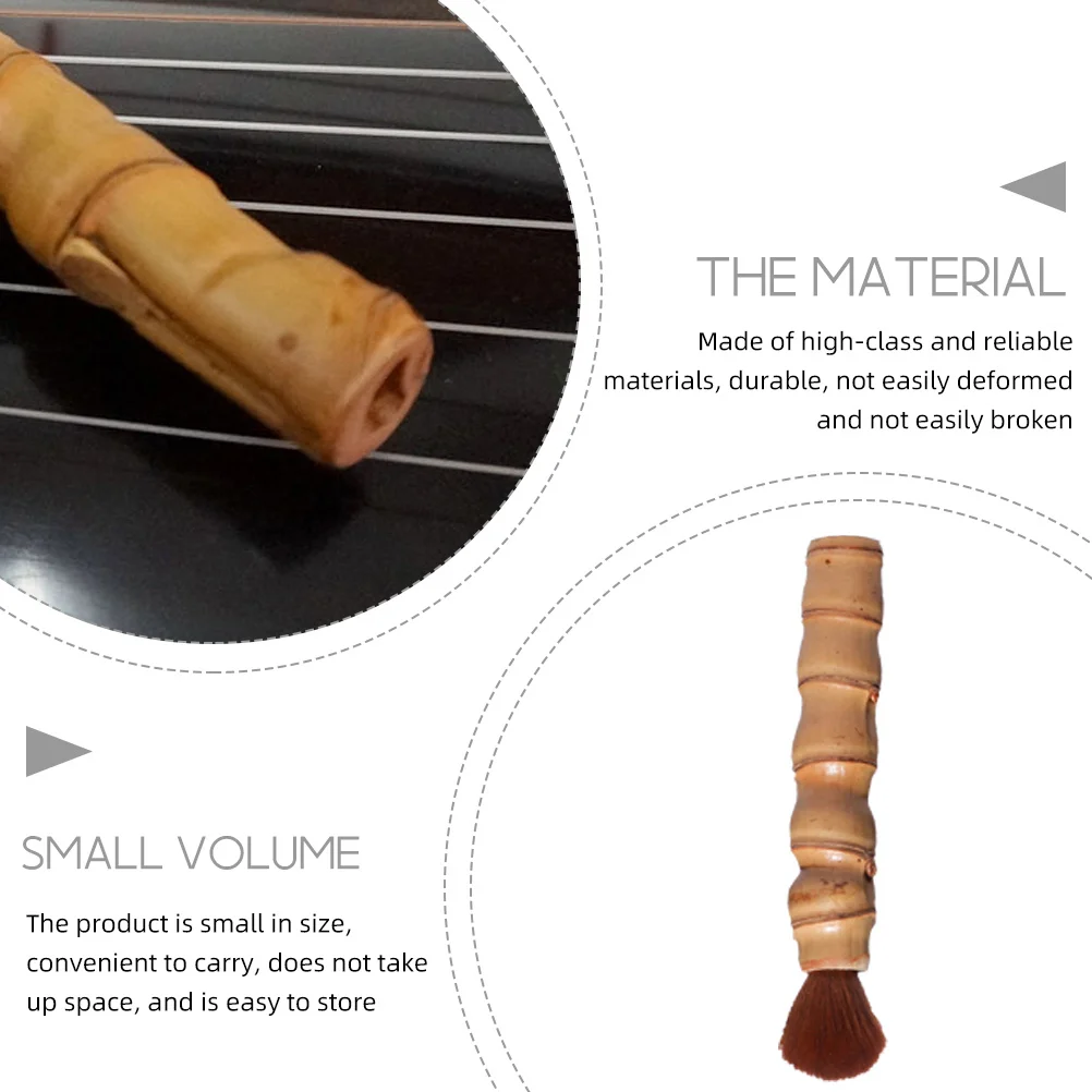 Guzheng Reinigungsbürste, kompakte Borsten-Reinigungsversorgung für Guzheng Guqin Hackbrett, Instrument, Staubentfernungswerkzeug