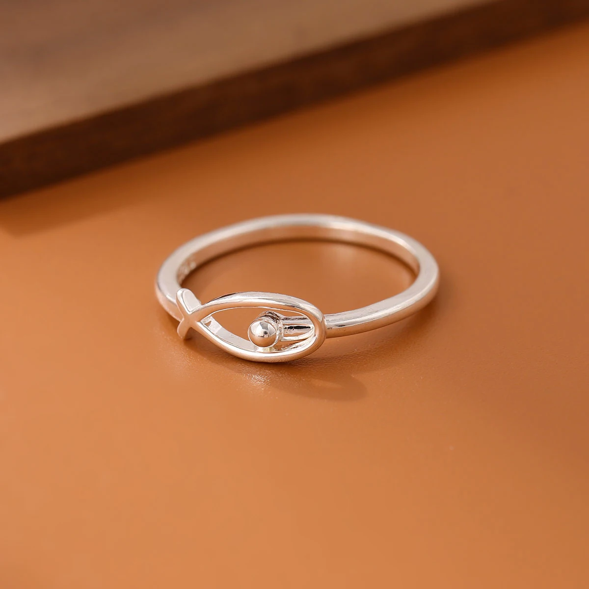 

New Arrival Fashion Personality Simple Cute Fish 925 Sterling Silver Exquisite Sweet Animal Opening Rings R359