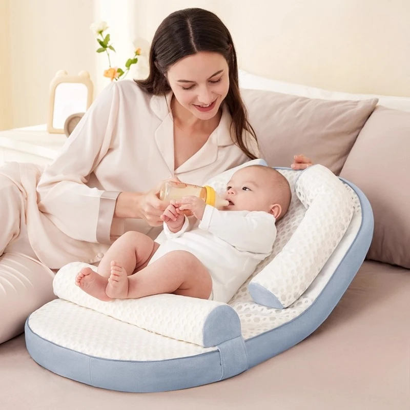 

Silent Adjustment Anti-spitting Milk Slope Mat, Baby Feeding Pillow Crib, Newborn Breastfeeding Pillow for Baby Sleeping Pillows
