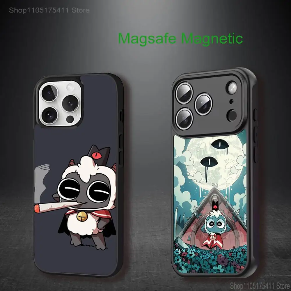 

Game Cult Of The L-Lamb Phone Case For iPhone 17,16,15,14,13,12,11,Pro,Max,Plus,Mini,SE4,E Magnetic Magsafe Wireless Charging