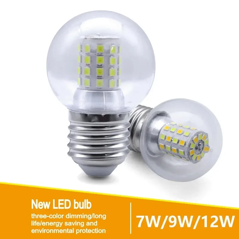 LED لمبة مصابيح 220 فولت ضوء لمبة الفاصوليا السحرية G45 6 واط 9 واط 12 واط سطوع عالية لامبادا بومبيلا LED E27 الأضواء قلادة الجدول مصباح