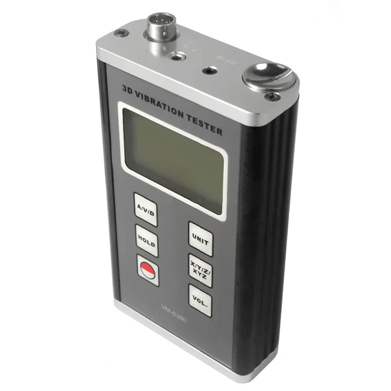 

3-осевой виброметр с тремя различными параметрами скорости, ускорения, смещения