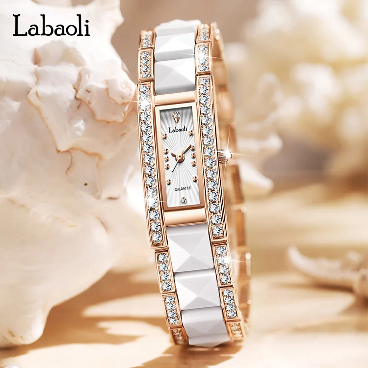 Rectangular Luxury Design Women Watch Rhinestone Creative Dial For Top Brand Women Clock Bracelet Women Watch