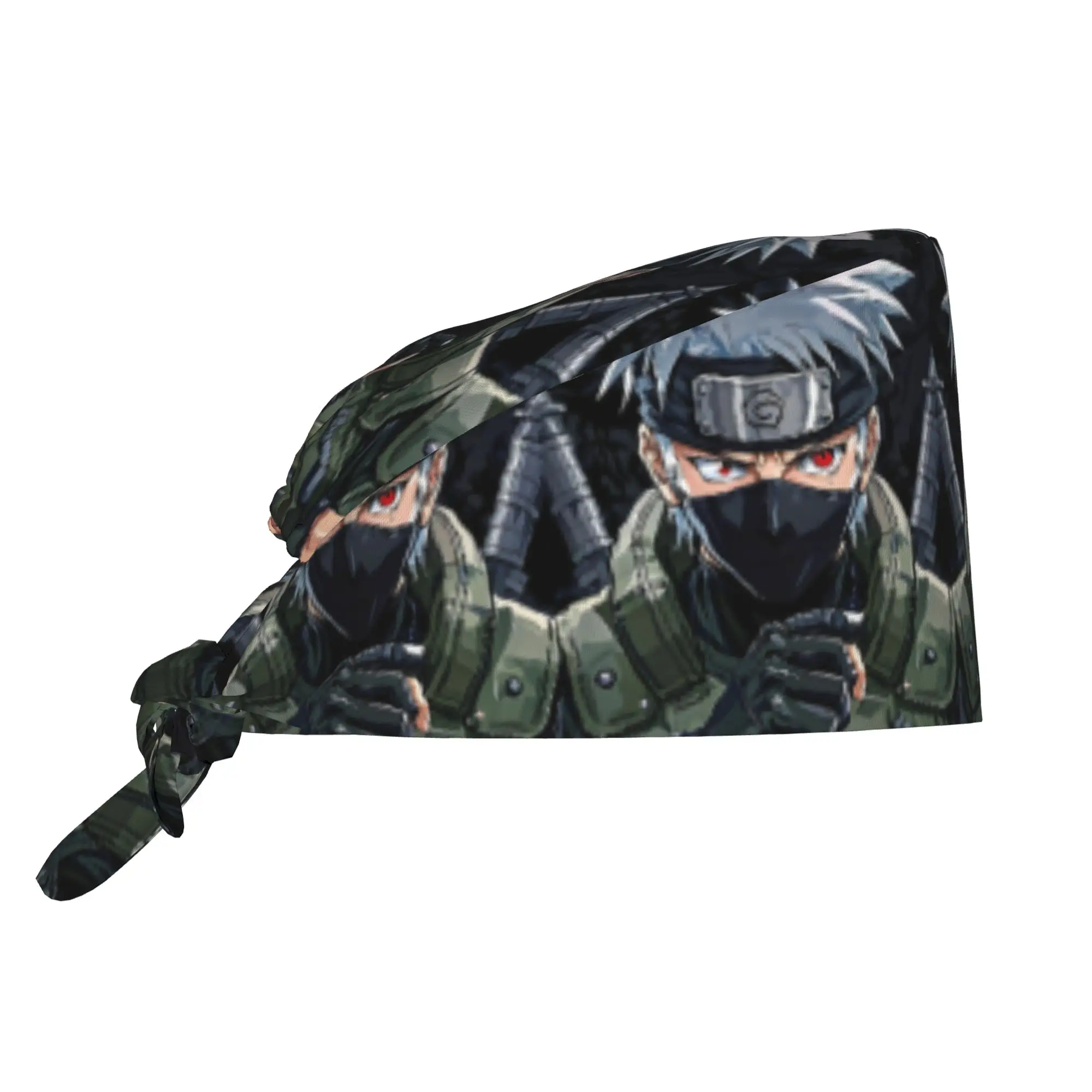 

Custom K-Kakashies H-Hatakes Game Cleaning Working Cap Cool Mysterious Scrub Cap Surgicals Hat Nurse Scrubs Hat For Dentist