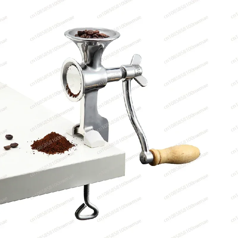 Household Manual Grinder Soybeans Grain Grinder Flour Manual Stainless Steel Coffee Cereal Food Handheld Wheat Herb Kitchen Mill
