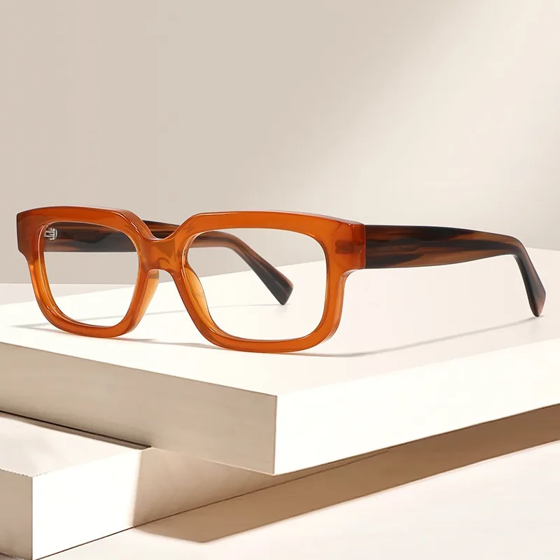 Classic Retro Men's Optical Glasses Frame Women's Vintage High Quality Acetate+TR90 Frame Clear Lens Glasses Frames