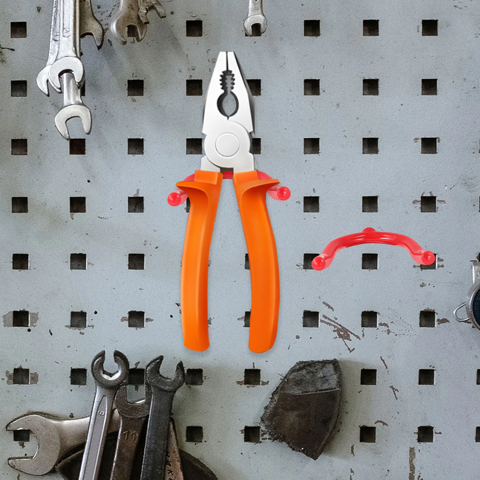

16pcs Steel Screw In Tool Holder Heavy Duty Garage Hooks Multi Purpose Utility Y Hooks Mop Storage ganizer for Tools