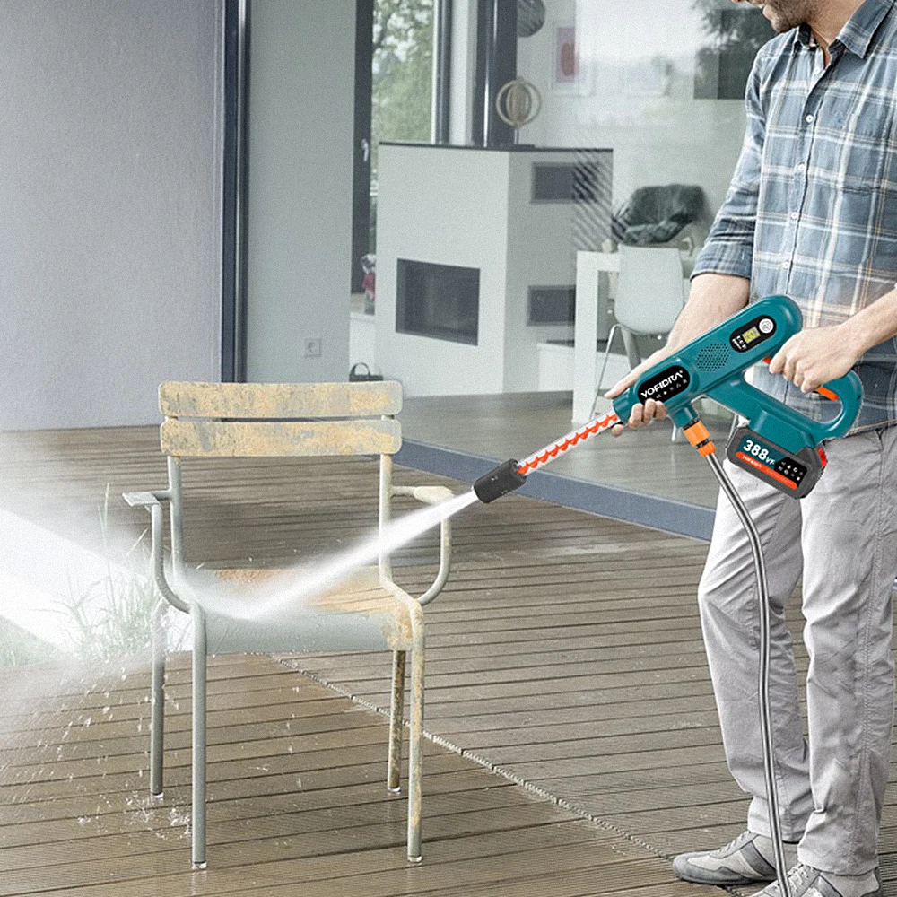 YOFIDRA 3500W Brushless High Pressure Car Washer Gun 220Bar 3 Gears Electric Washing Water Spray Gun For Makita 18V Battery Pin - view 6