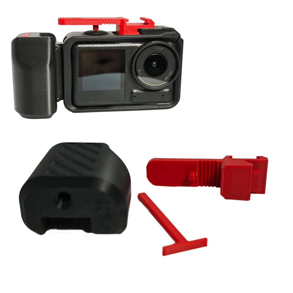 

3D printing Street Grip Vlog Holder Combo Camera Grip Holder For DJI Action 5 Pro/4/3 Action Camera Grip Camera Accessories
