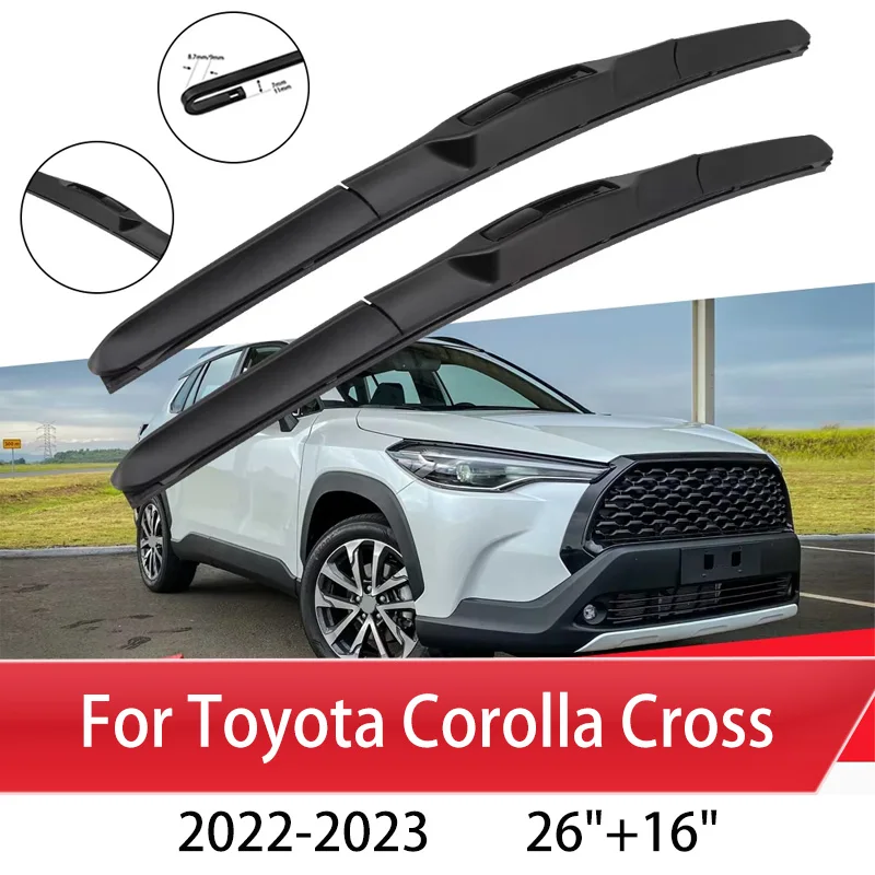 

Car Wiper Blade Front Window Windshield Wiper For Toyota Corolla Cross 2022-2023 26"+16" Car Accessories windshield wiper blade