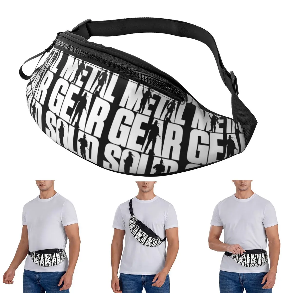 

Поясная сумка через плечо с металлическим механизмом, однотонная поясная сумка для мужчин и женщин, дорожная сумка для бега, денег, чехол для телефона