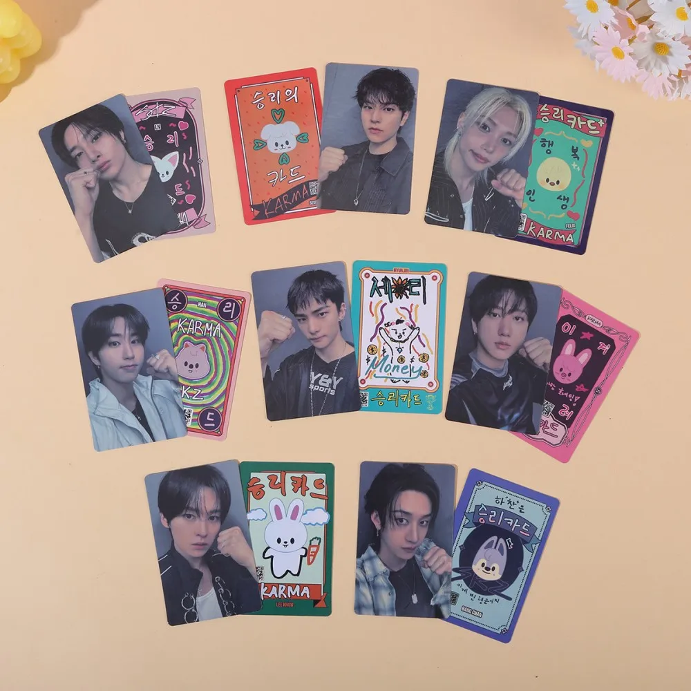 

8pce Stray Kids skzoo Mini Cards Hyunjin Bang Chan HAN Lucky Card Same as Seoul World Tour photo Cards LOMO cards