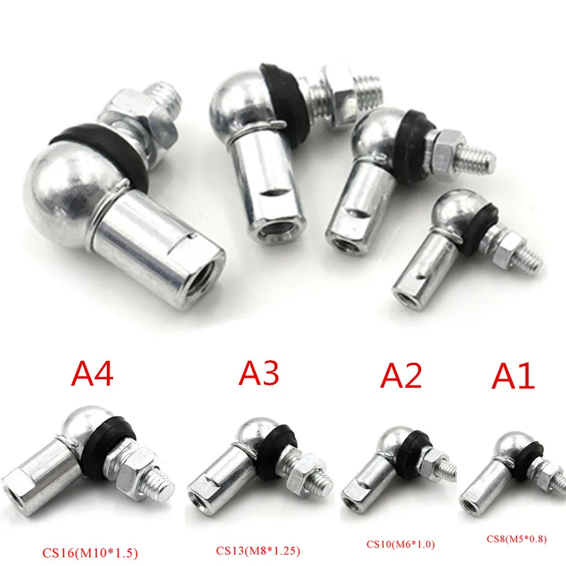 1PC High Quality Ball Head Joint Rod End Bearing M5 M6 M8 M10 Right Angle CS8/CS10/CS13/CS16 Anti-dust Ring