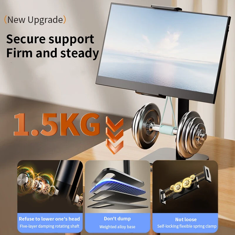 Adjustable 360 Degree Desktop Phone Stand Flexible Mobile Holder with Folding Design for Desk or Table Use