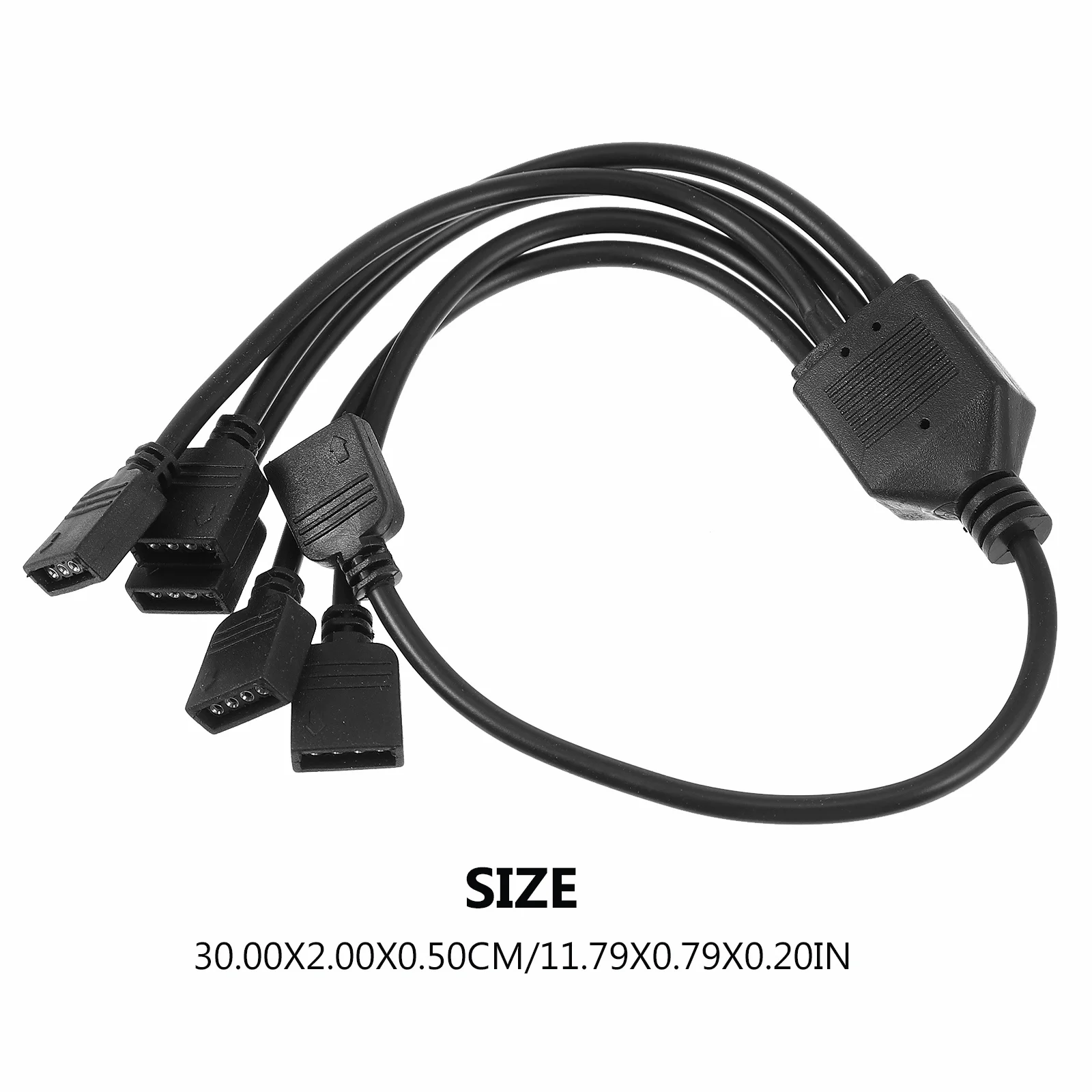 

5 Way Argb Splitter Cable LED Strip Connector Rgb Extension Cord for Pc Case Durable ABS Material Computer Accessory