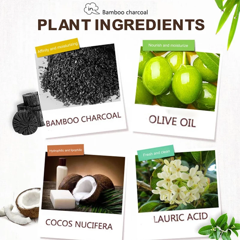 สบู่ก้อนถ่านสำหรับทำความสะอาดผิวหน้าและผิวกายช่วยให้ผิวขาวกระจ่างใสทำจากถ่านสบู่รักษาสิวเส้นบิกีนี่ช่วยให้ผิวขาวกระจ่างใสสบู่ผิวหมองคล้ำ