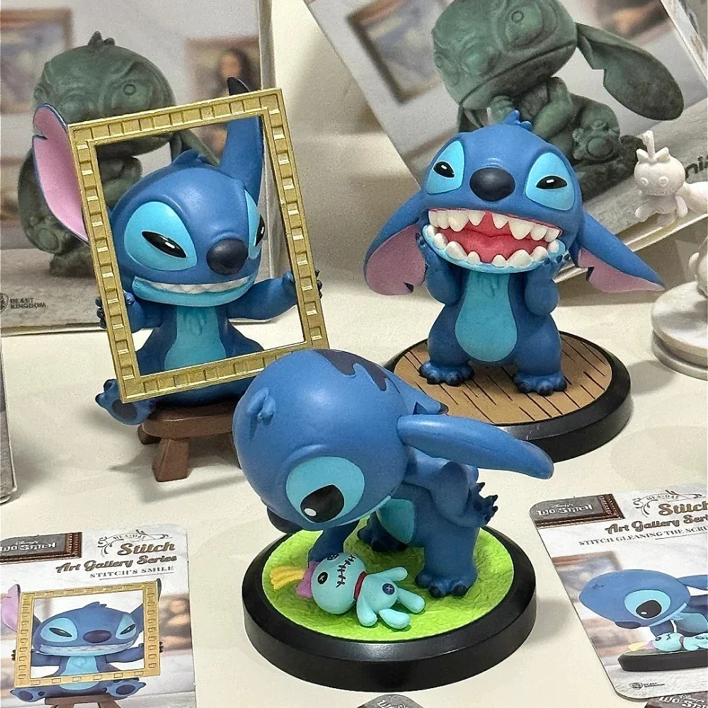 Disney Lilo & Stitch Stitch Art Gallery Series Blind Box Collectible Toy Doll Decor Desktop Decoration Kawaii Children's Gifts