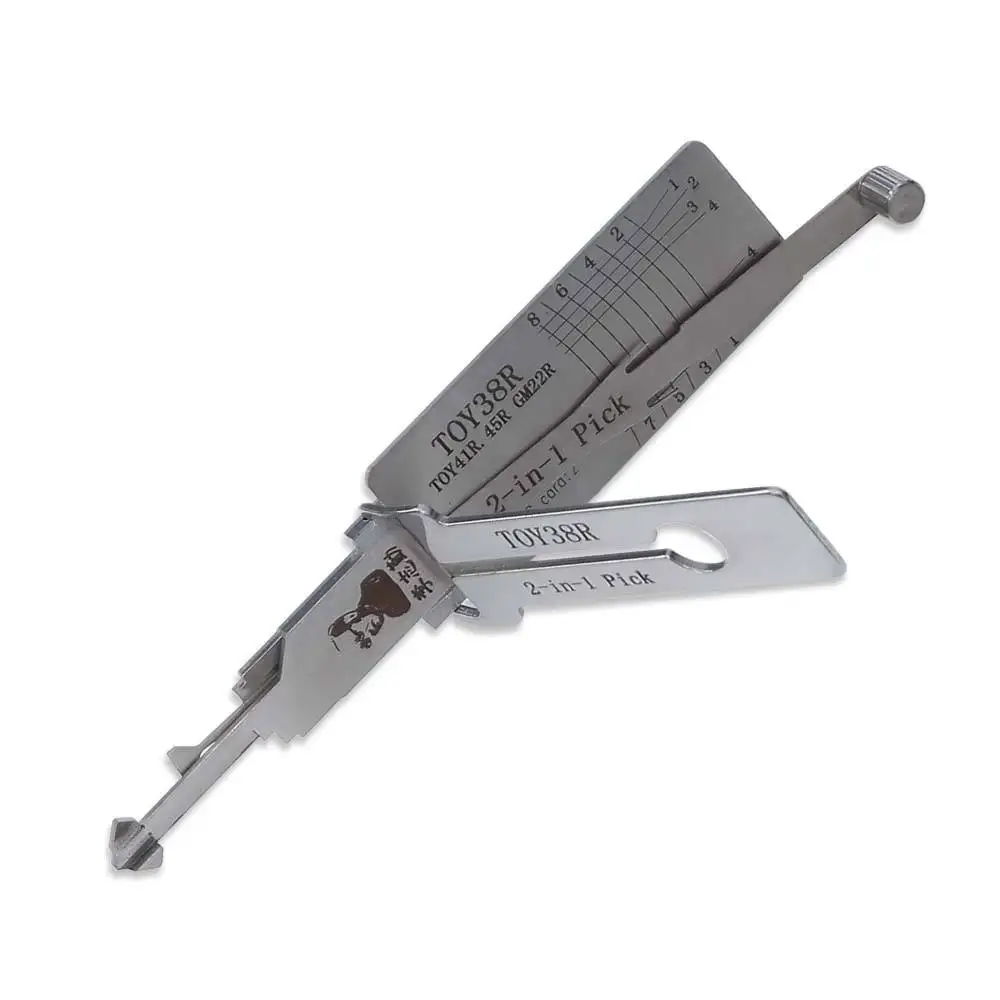 

Инструмент Lishi 2-в-1 TOY38R для считывания ключей зажигания
