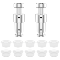 Float Valve for Instant Pot Replacements with 10 Premium Silicone Sealer Gaskets - Duo 3, 5, 6 Qt, Duo Plus