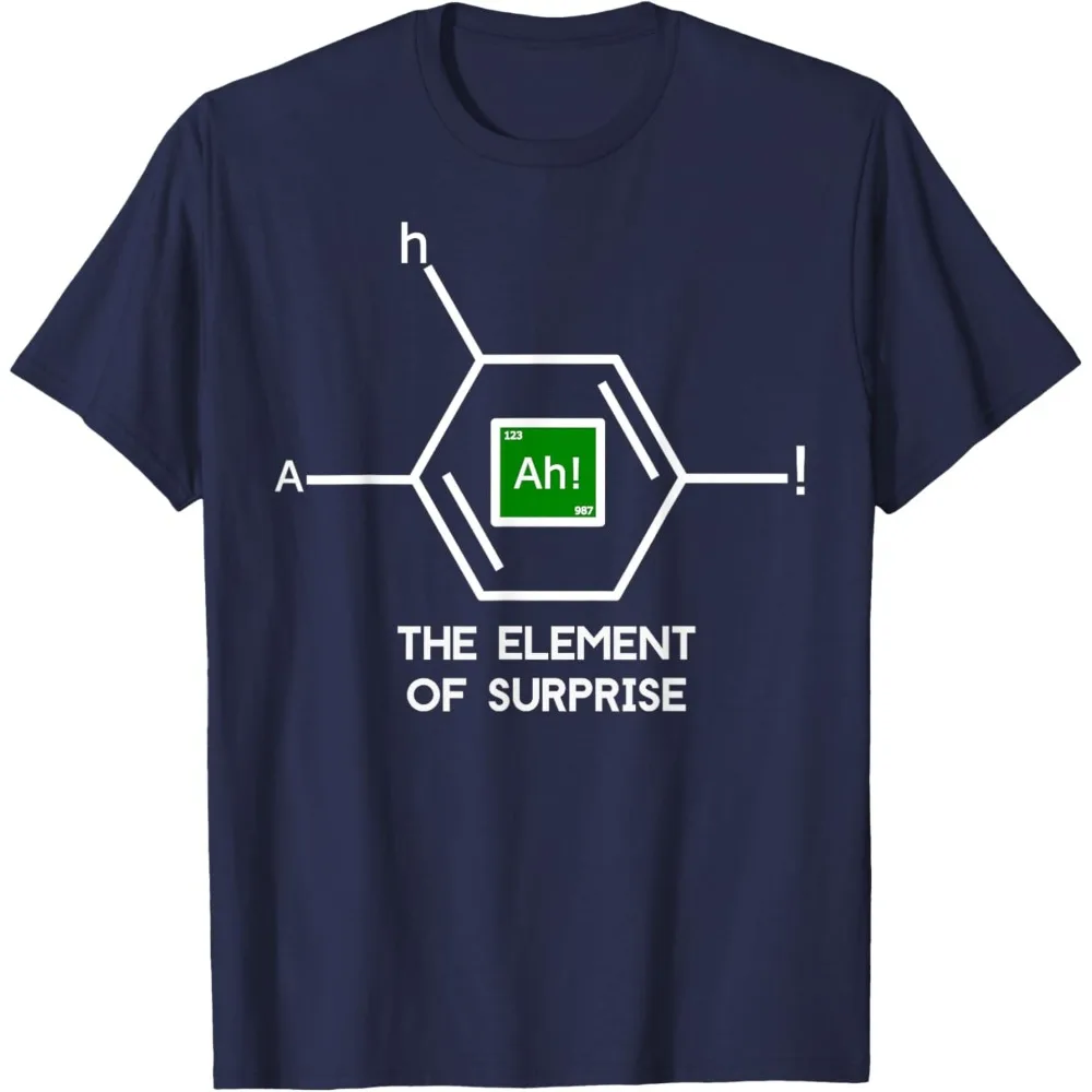 Ah The Element of Surprise Tee Shirt Women T-Shirt Chemistry Teacher Gift Chemistry Enthusiast Shirt Printed Fashion Tops