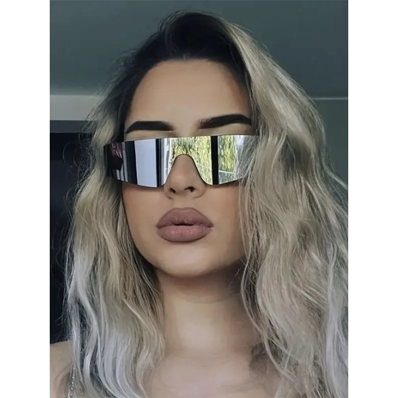 

2026 New Y2K Rimless Sunglasses, Hip-Hop & Punk Fashion Sunglasses for Women, Cycling Glasses for Men, Outdoor Sports Sunglasses