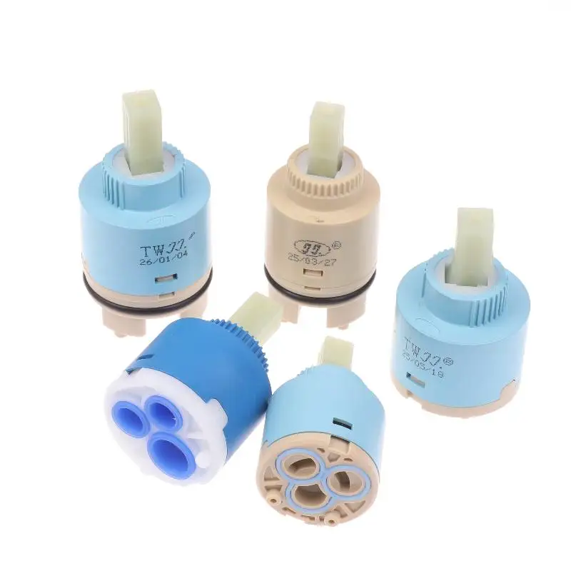 1Pcs Plastic Ceramic Cartridges Ceramic Disc Cartridges Mixer Faucet Thermostatic Cartridges Faucet Disc Valve For Mixer 35/40mm