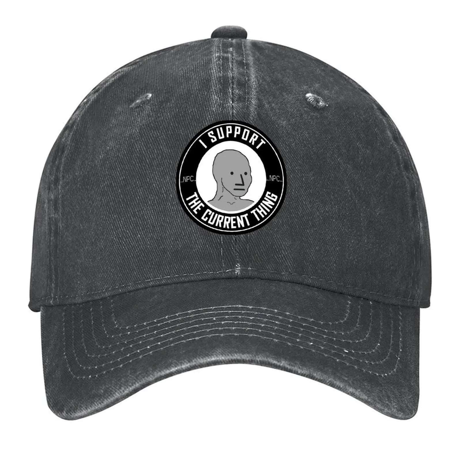 

NPC: I SUPPORT THE CURRENT THING Baseball Cap Sun Cap Christmas Hat Brand Man cap Anime Hat Women's Golf Wear Men's