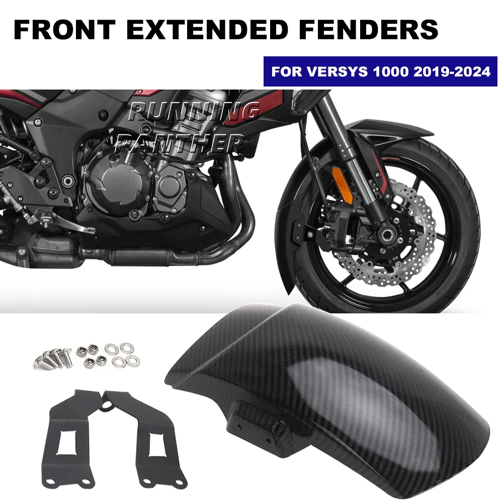 

NEW Front Fender Extensions FOR VERSYS Versys 1000 Versys1000 2019-2024 Accessories Fender Extender Splash