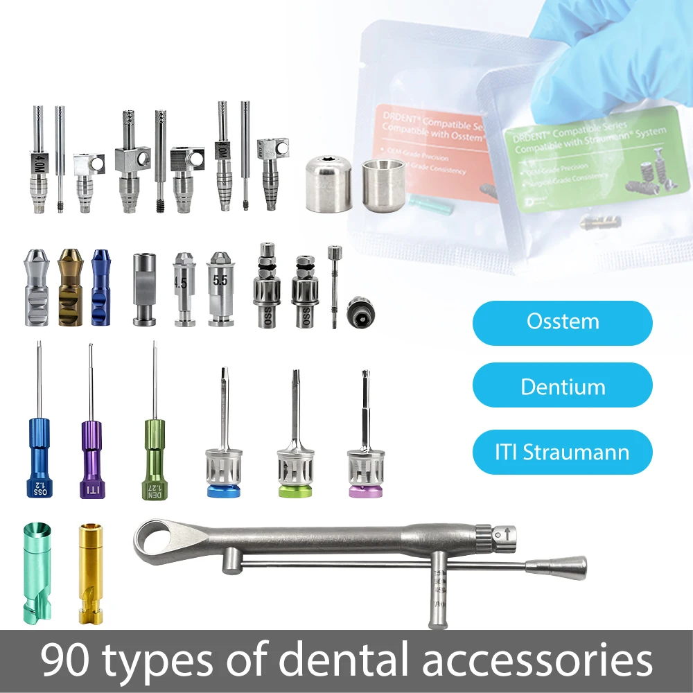 

Osstem Dentium ITI Straumann Accessories Dental Implant Torque Screwdrivers Implant Plaster Composite Medical Ball Cap