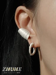 2024 New Shell Texture Ear Clip Vintage Style Men's And Women's Jewelry Party Gift