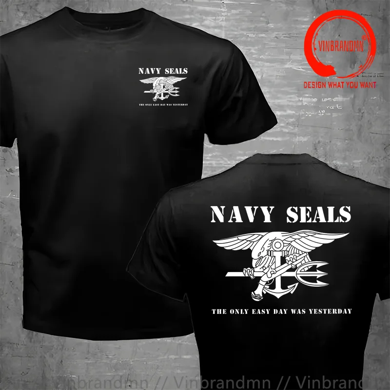 Naval SEALS Silver Team Seal Team Six Devgru Squadron T-shirt Fashion 100% Cotton Casual Mens Clothing Military Style Streetwear