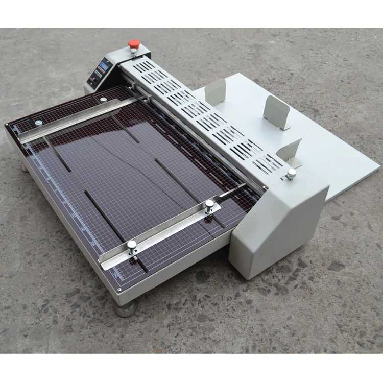 Electric Automatic A3 Perforating Small Desktop Slitter Creaser Paper Creasing Machine for Score and Fold Durable Tags view 3