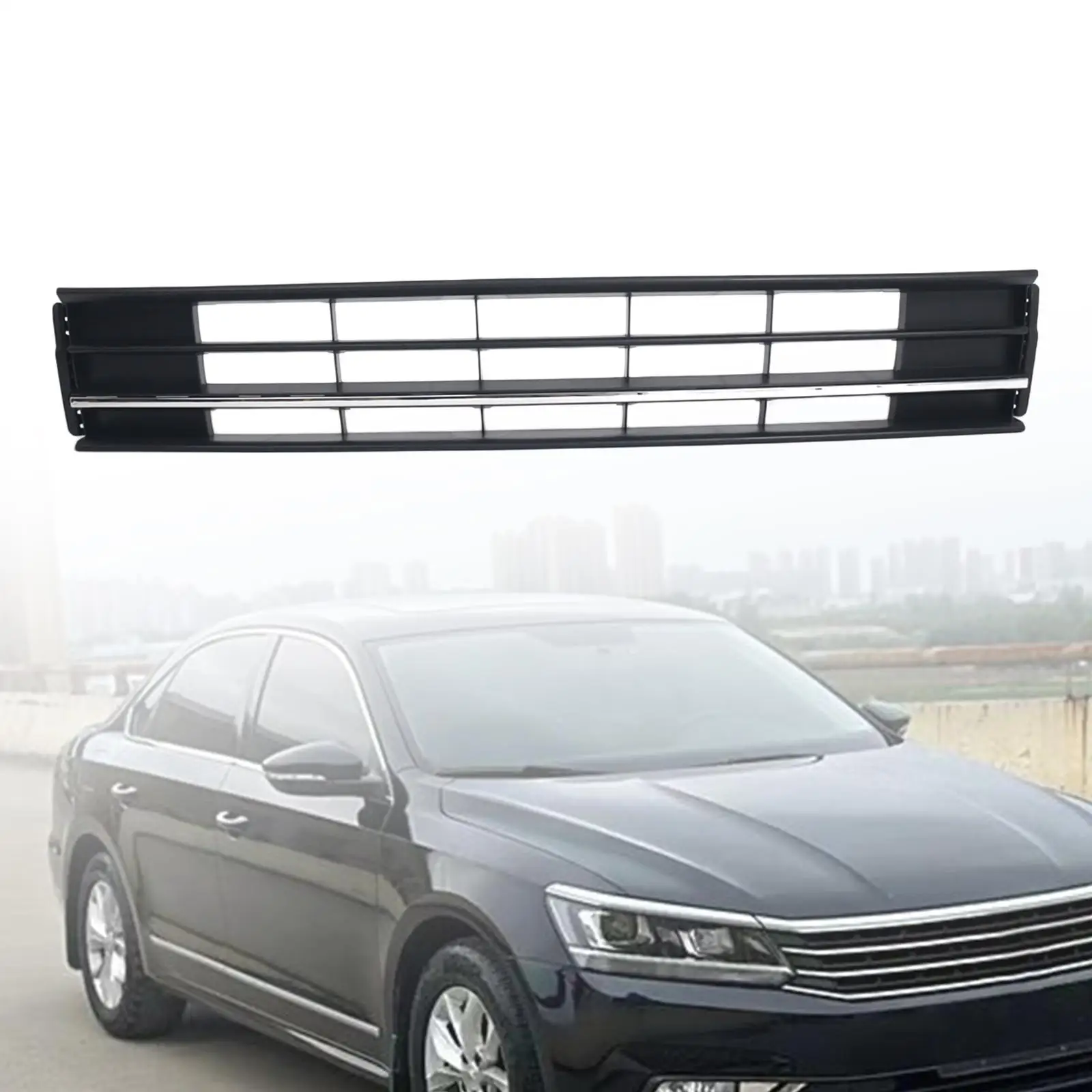 Front Bumper Lower Grille 561853671H Replace for Volkswagen Passat S SE