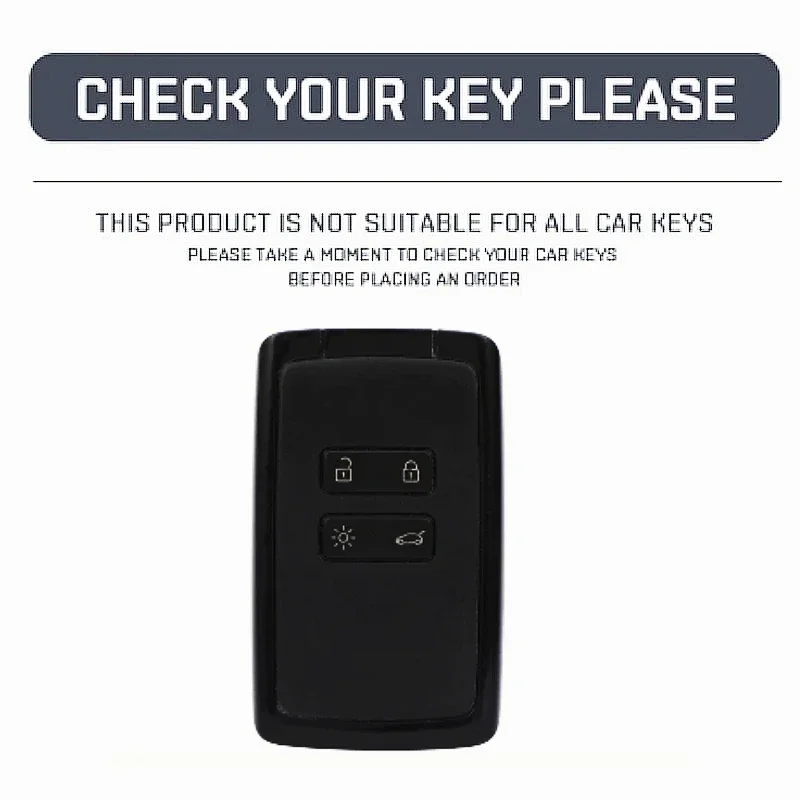 For Renault Koleos Kadjar Captur Megane Talisman Espace Clio Zoe Scenic 4 Arkana Dacia Sandero Metal Car Key Case Cover