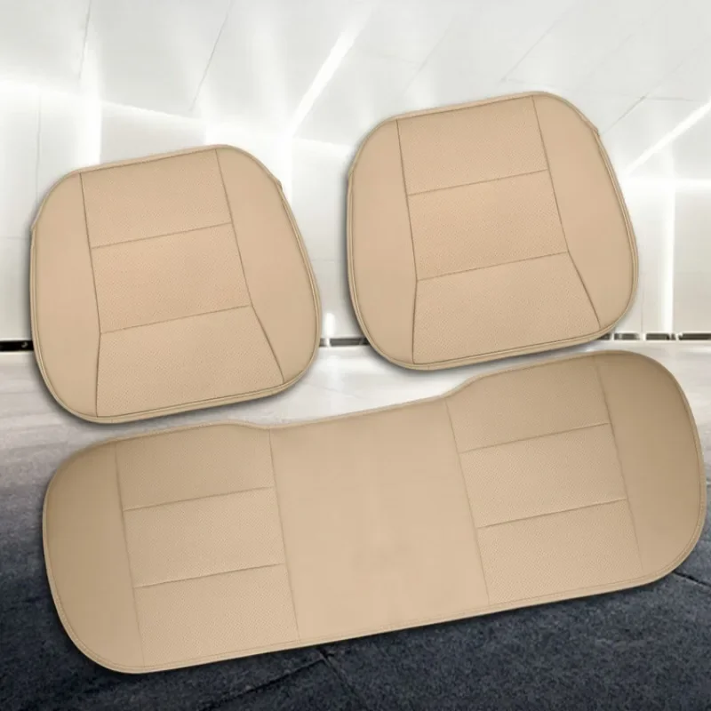 Four Season Car Seat Cover PU Leather Seat Cushion Universal Breathable Seats Cover Protector Pad Interior Accessories