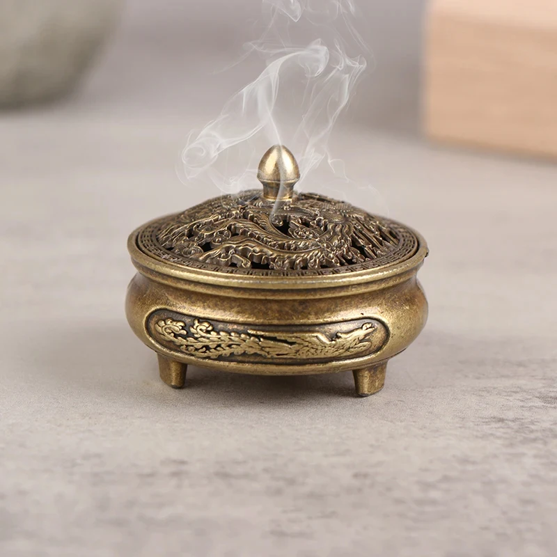 

Buddhist Utensils Incense Burner Lotus Incense Censer Alloy Sandalwood House Furnishings Home Office Decoration