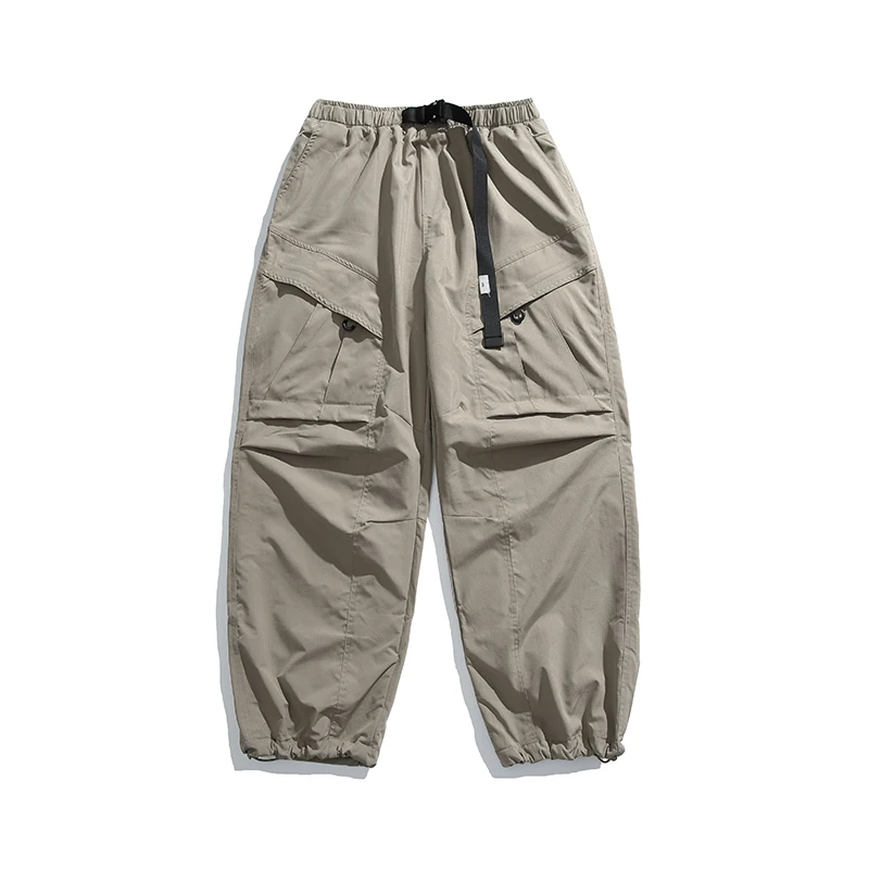 Men\'s Winter Clothing Streetweawr Fashion Loose Outdoor Sport Casual Fleece Thicken Cargo Pants Cityboy Jogger Sweatpant Trouser